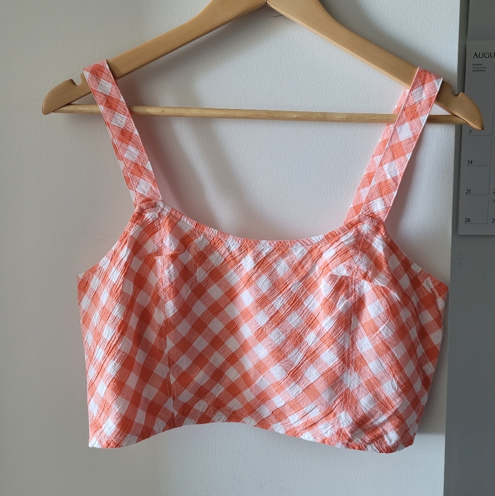Aerie Cropped Woven Bra Top
